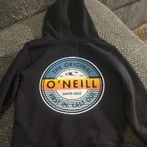 O'Neill Black Hoodie with Vibrant Logo